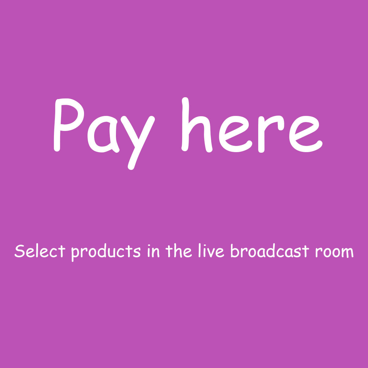 Products selected in the live broadcast room and custom order links