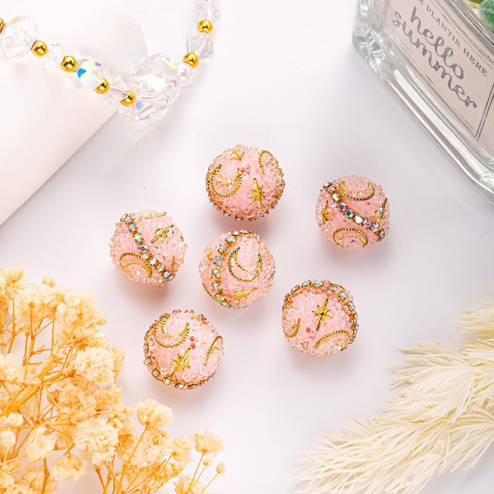 Heavy Star and Moon Rivet Sugar Beads