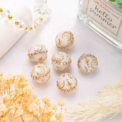 Heavy Star and Moon Rivet Sugar Beads