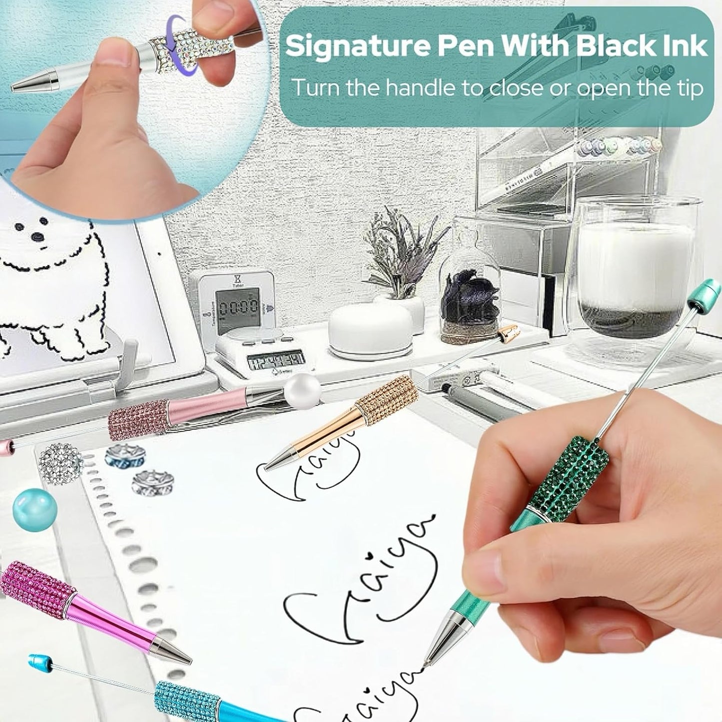 Half-brick multicolor retractable diamond ballpoint pen