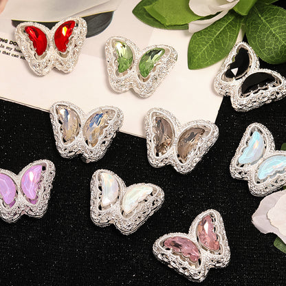 Heavy-duty butterfly Nepal crystal beads, DIY beaded pen and mobile phone chain accessories