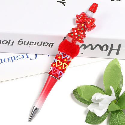 Christmas Acrylic Double-Sided Polka Dot Christmas Tree Bead DIY Accessories