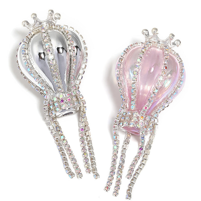 Heavy-duty Crown Hot Air Balloon Rhinestone Chain Jewelry Accessories