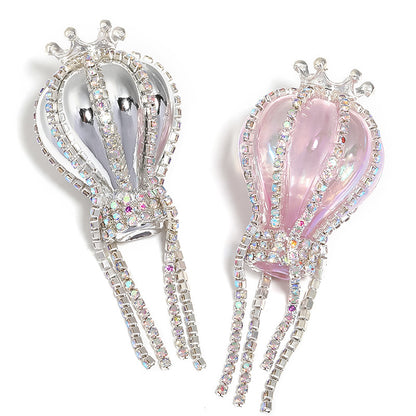 Heavy-duty Crown Hot Air Balloon Rhinestone Chain Jewelry Accessories