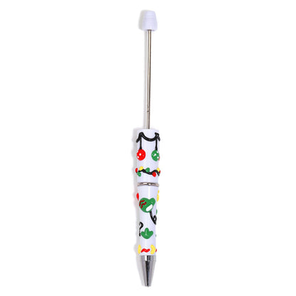 DIY Christmas Hand-painted Cartoon Bead Pen