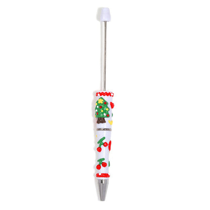 DIY Christmas Hand-painted Cartoon Bead Pen