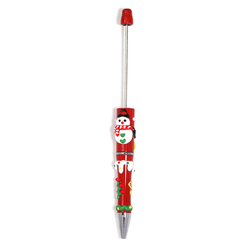 DIY Christmas Hand-painted Cartoon Bead Pen