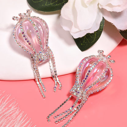 Heavy-duty Crown Hot Air Balloon Rhinestone Chain Jewelry Accessories