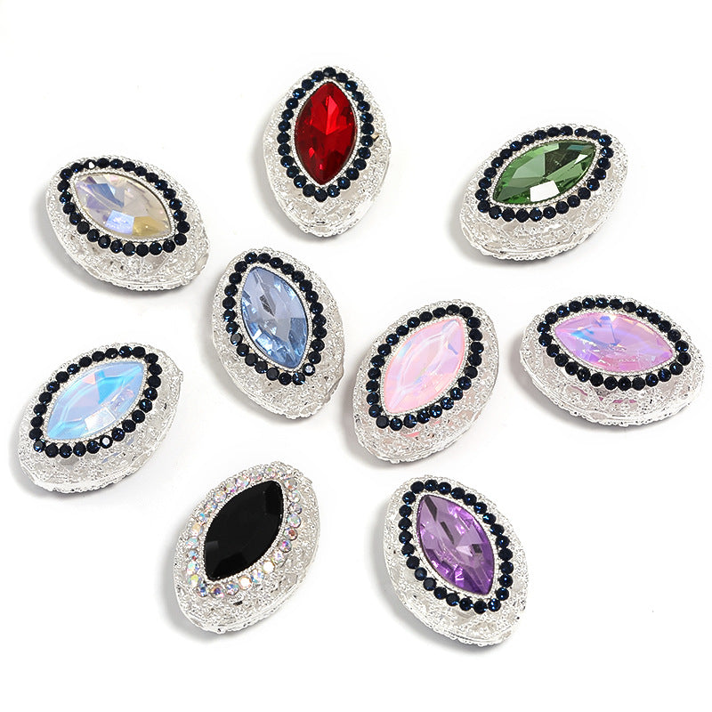 Heavy-duty butterfly Nepal crystal beads, DIY beaded pen and mobile phone chain accessories