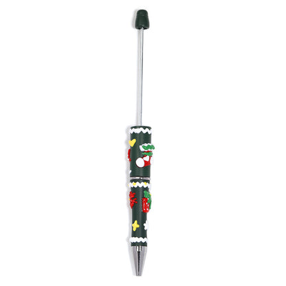 DIY Christmas Hand-painted Cartoon Bead Pen
