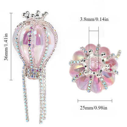 Heavy-duty Crown Hot Air Balloon Rhinestone Chain Jewelry Accessories